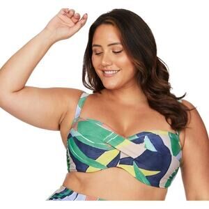 🔴Artesands‎ L'Avana Multi Botticelli Bandeau Bikini Top size US 14